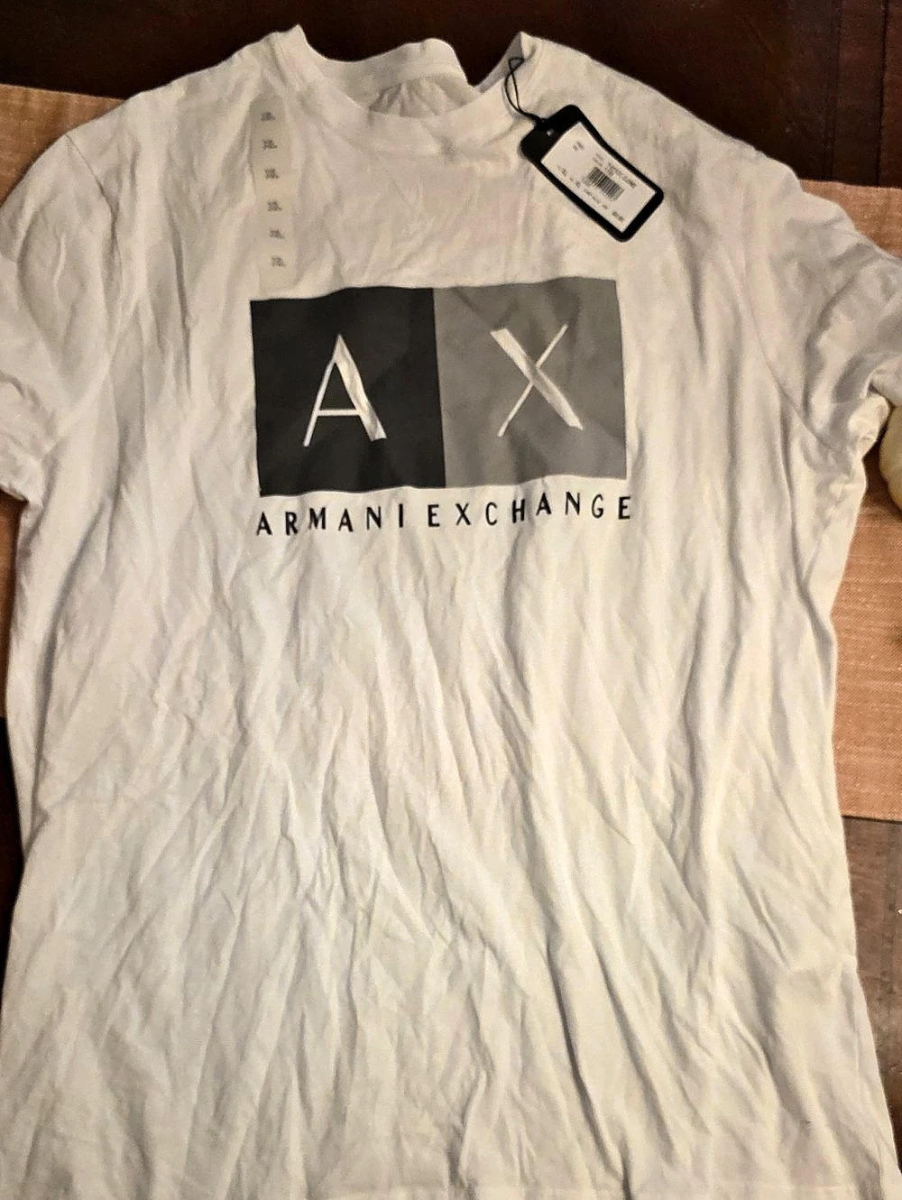 Armani Exchange AX logo graphic tee Color Block Graphic Tee XL NWT